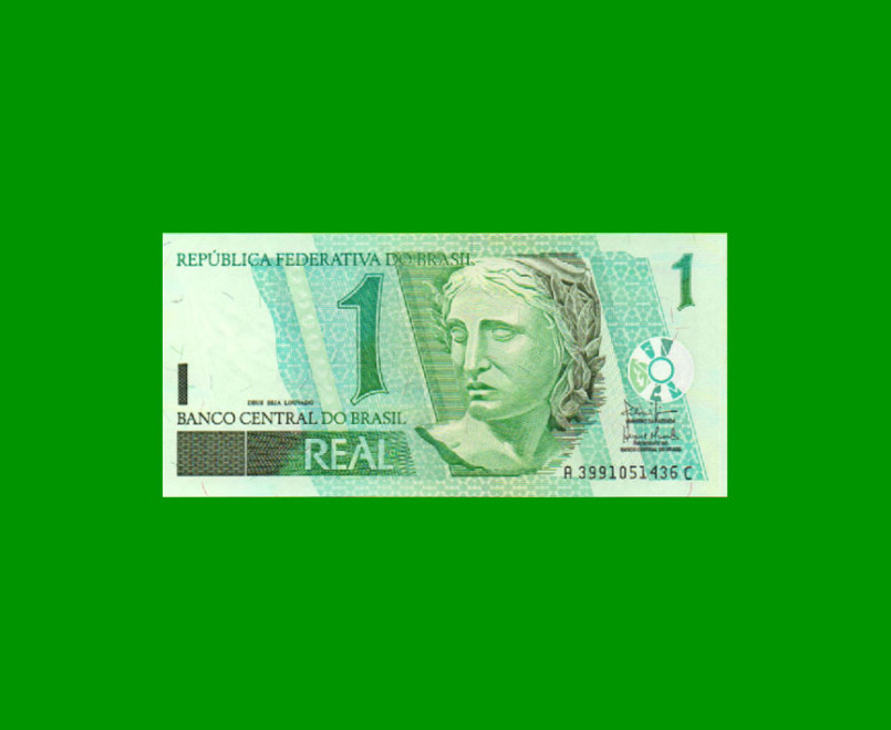 BILLETE DE BRASIL 1 REAL, PICK 251, AÑO 2003, ESTADO SIN CIRCULAR.-