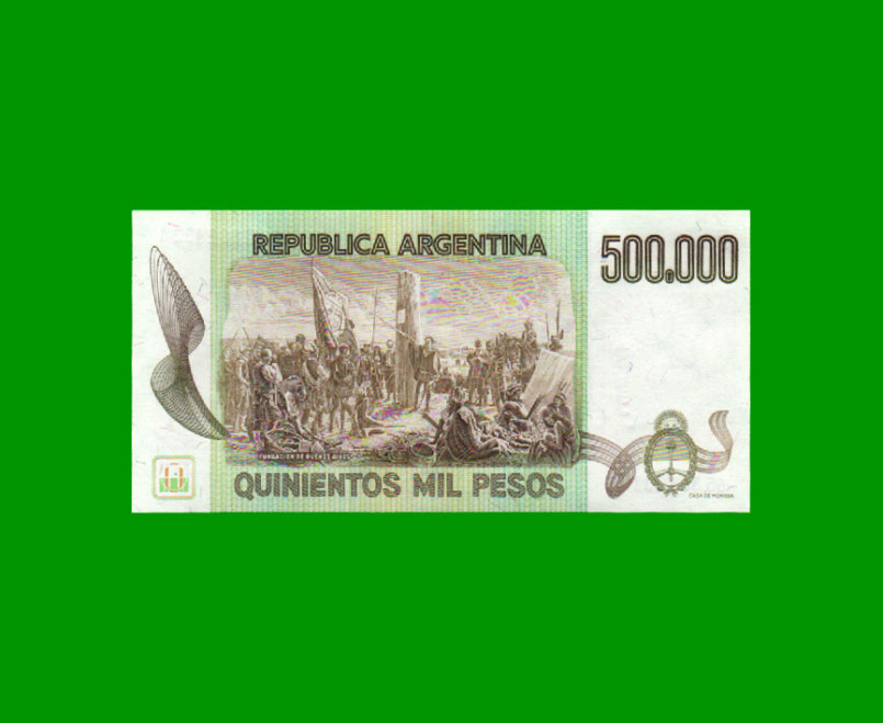 PESOS LEY 18.188 $500.000,00, BOT 2510, AÑO 1981, ESTADO SIN CIRCULAR .- - Imagen 2