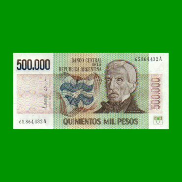 PESOS LEY 18.188 $500.000,00, BOT 2510, AÑO 1981, ESTADO SIN CIRCULAR .-