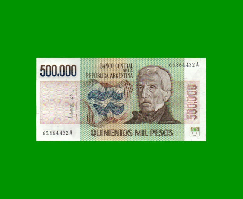 PESOS LEY 18.188 $500.000,00, BOT 2510, AÑO 1981, ESTADO SIN CIRCULAR .-