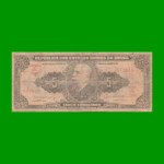BILLETE DE BRASIL 5 CRUZEIROS, PICK 158b, AÑO 1954, ESTADO REGULAR.-