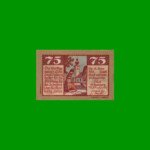 BILLETE DE AUSTRIA NOTGELD CIUDAD DE LOFER (SALZBURG) 75 HELLER, ESTADO EXCELENTE+ .-