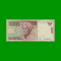 BILLETE DE INDONESIA 5.000 RUPIAS, PICK 142g, AÑO 2000/2007, ESTADO SIN CIRCULAR.-