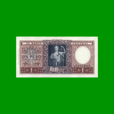 MONEDA NACIONAL $ 1,00, BOT 1914, AÑO 1955, ESTADO EXCELENTE+ .-