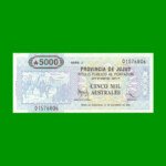 BONO DE JUJUY 5.000 AUSTRALES, EC 022, AÑO 1990, ESTADO SIN CIRCULAR.-