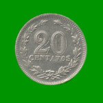 MONEDA DE ARGENTINA, M$N 2DA CIRCULACION, 0,20 CTVOS, AÑO 1925, ESTADO USADA.-