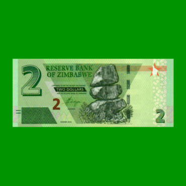 BILLETE DE ZIMBABWE 2 DOLARES, HIBRIDO, PICK W101, ESTADO SIN CIRCULAR.-