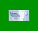 BILLETE DE BRASIL 2 REALES, PICK NEW, N° CAT 339, SERIE JC, AÑO 2022, ESTADO SIN CIRCULAR.- - Imagen 2