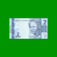 BILLETE DE BRASIL 2 REALES, PICK NEW, N° CAT 339, SERIE JC, AÑO 2022, ESTADO SIN CIRCULAR.-