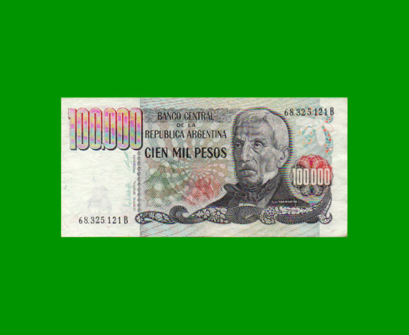 PESOS LEY 18.188 $100.000,00, BOT 2503, AÑO 1980, ESTADO EXCELENTE .-