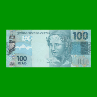 BILLETE DE BRASIL 100 REALES, PICK NEW, AÑO 2010, ESTADO SIN CIRCULAR.-