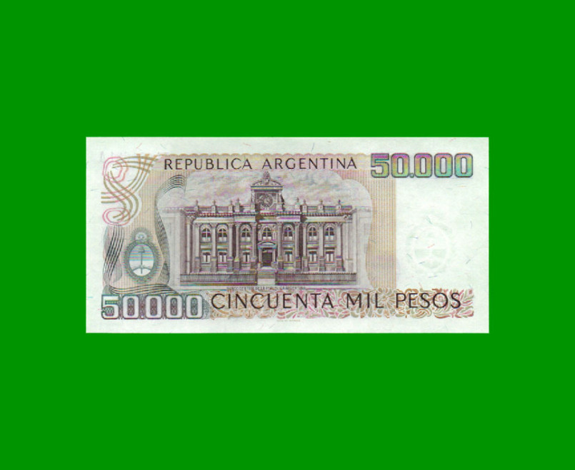 PESOS LEY 18.188 $50.000,00, BOT 2498, AÑO 1980, ESTADO SIN CIRCULAR .- - Imagen 2