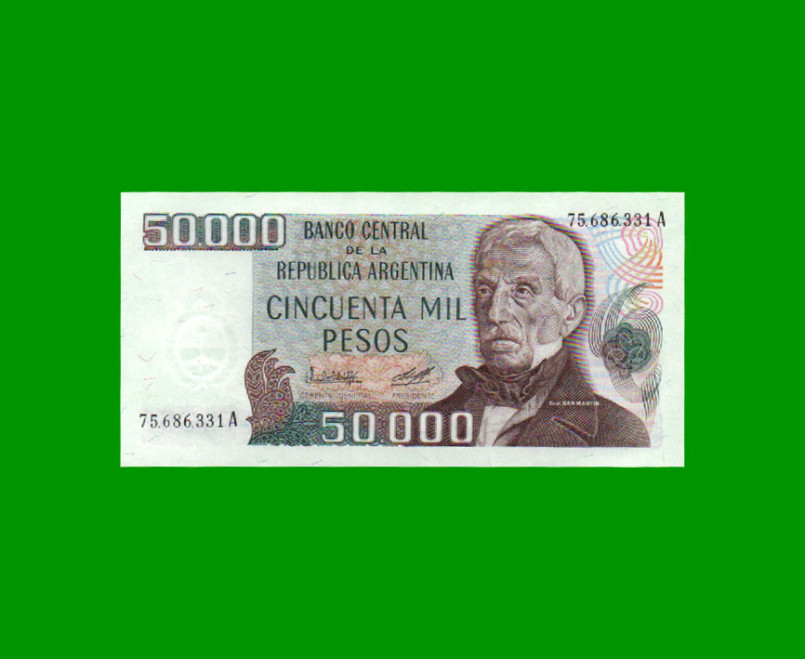 PESOS LEY 18.188 $50.000,00, BOT 2498, AÑO 1980, ESTADO SIN CIRCULAR .-