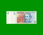 PESOS CONVERTIBLES 2do DISEÑO $2,00, BOT 3228, AÑO 2007, ESTADO SIN CIRCULAR.-
