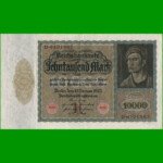 BILLETE DE ALEMANIA 10.000 MARCOS, PICK 70, AÑO 1922, ESTADO MUY BUENO+ .-