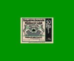 BILLETE DE ALEMANIA NOTGELD MUNICIPIO DE MÜLSEN 50 CENTAVOS, M. M. 906.1, ESTADO EXCELENTE+ .-