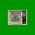 BILLETE DE ALEMANIA NOTGELD MUNICIPIO DE MÜLSEN 50 CENTAVOS, M. M. 906.1, ESTADO EXCELENTE+ .-