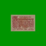 BILLETE DE AUSTRIA NOTGELD CIUDAD DE LOFER (SALZBURG) 99 HELLER, ESTADO SIN CIRCULAR.-