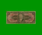 BILLETE DE BRASIL 10 CRUZEIROS, PICK 159e, AÑO 1959, ESTADO REGULAR.-