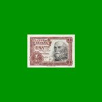 BILLETE DE ESPAÑA 1 PESETA, PICK 144, AÑO 1953, ESTADO SIN CIRCULAR.-