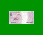 BILLETE DE BRASIL 5 REALES, PICK NEW, N° CAT NEW, SERIE KI, ESTADO SIN CIRCULAR.- - Imagen 2