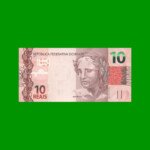 BILLETE DE BRASIL 10 REALES, PICK NEW, N° CAT 350, SERIE JB, AÑO 2021, ESTADO SIN CIRCULAR.-