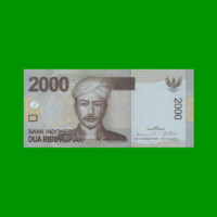 BILLETE DE INDONESIA 2.000 RUPIAS, PICK 148a, AÑO 2009, ESTADO SIN CIRCULAR.-
