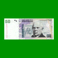 REPOSICION BILLETE CONVERTIBLE SEGUNDO DISEÑO $ 50,00, BOT 3633, ESTADO EXCELENTE+ .-