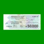 BONO DE JUJUY 50.000 AUSTRALES, EC 027, AÑO 1991, ESTADO EXCELENTE+ .-