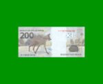 BILLETE DE BRASIL 200 REALES, PICK NEW, N° CAT 370, SERIE AI, AÑO 2020, ESTADO SIN CIRCULAR.- - Imagen 2