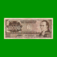 BILLETE DE PARAGUAY 10.000 GUARANIES, PICK 209, ESTADO MUY BUENO- .-
