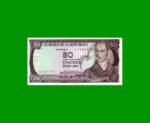 BILLETE DE COLOMBIA $ 50,00, PICK 425a, AÑO 1985, ESTADO SIN CIRCULAR.-