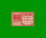 BILLETE DE AUSTRIA NOTGELD CIUDAD DE POTTENDORF 20 HELLER, UNIFAZ, ESTADO SIN CIRCULAR.-