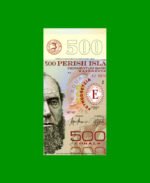 BILLETE DE ISLAS PERECER 500 CORALES, POLYMERO FANTASIA, AÑO 2015, ESTADO SIN CIRCULAR.-