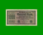 BILLETE DE ALEMANIA 1.000 MARCOS, PICK 76e, AÑO 1922, ESTADO MUY BUENO- .-