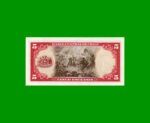 BILLETE DE CHILE 5 ESCUDOS, PICK 138, AÑO 1964, ESTADO SIN CIRCULAR.- - Imagen 2