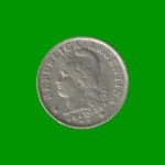 MONEDA DE ARGENTINA, M$N 2DA CIRCULACION, 0,05 CTVOS, AÑO 1927, ESTADO USADA.- - Imagen 2