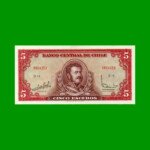 BILLETE DE CHILE 5 ESCUDOS, PICK 138, AÑO 1964, ESTADO SIN CIRCULAR.-