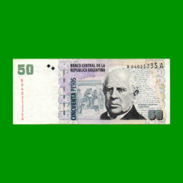 REPOSICION BILLETE CONVERTIBLE SEGUNDO DISEÑO $ 50,00, BOT 3636, ESTADO MUY BUENO- .-