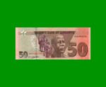 BILLETE DE ZIMBABWE 50 DOLARES, PICK 105, AÑO 2020, ESTADO SIN CIRCULAR.-