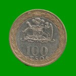 MONEDA DE CHILE 100 PESOS , BIMETALICA ,  AÑO 2008 , ESTADO USADA.-
