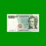 BILLETE DE ITALIA 5.000 LIRAS, PICK 111b, AÑO 1985, ESTADO SIN CIRCULAR.-