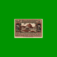 BILLETE DE ALEMANIA NOTGELD CIUDAD DE OEYNHAUSEN 25 CENTAVOS, M. M. 1009.1, ESTADO SIN CIRCULAR.-