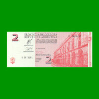 BONO DE CORDOBA $ 2,00, EC 286, AÑO 2002, SERIE H, ESTADO EXCELENTE+ .-