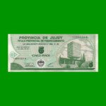 BONO DE JUJUY $ 5,00, EC 356, AÑO 1995, ESTADO EXCELENTE + .-