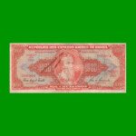 BILLETE DE BRASIL 1.000 CRUZEIROS, PICK 165, AÑO 1960, ESTADO BUENO.-