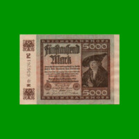 BILLETE DE ALEMANIA 5.000 MARCOS, PICK 81a, AÑO 1922, ESTADO EXCELENTE.-