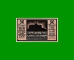 BILLETE DE ALEMANIA NOTGELD CIUDAD DE QUEDLINBURG 50 CENTAVOS, M. M. 1087.2, ESTADO SIN CIRCULAR.-
