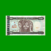 BILLETE DE ERITREA 10 NAFKA, PICK 3, AÑO 1997, ESTADO SIN CIRCULAR.-