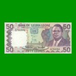 BILLETE DE SIERRA LEONA 50 LEONES, PICK 17b, AÑO 1989, ESTADO SIN CIRCULAR.-